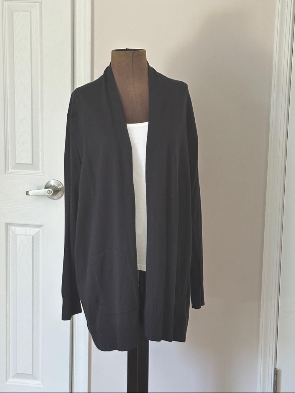 Old Navy Black Open-Front Women's Cardigan Size 2X